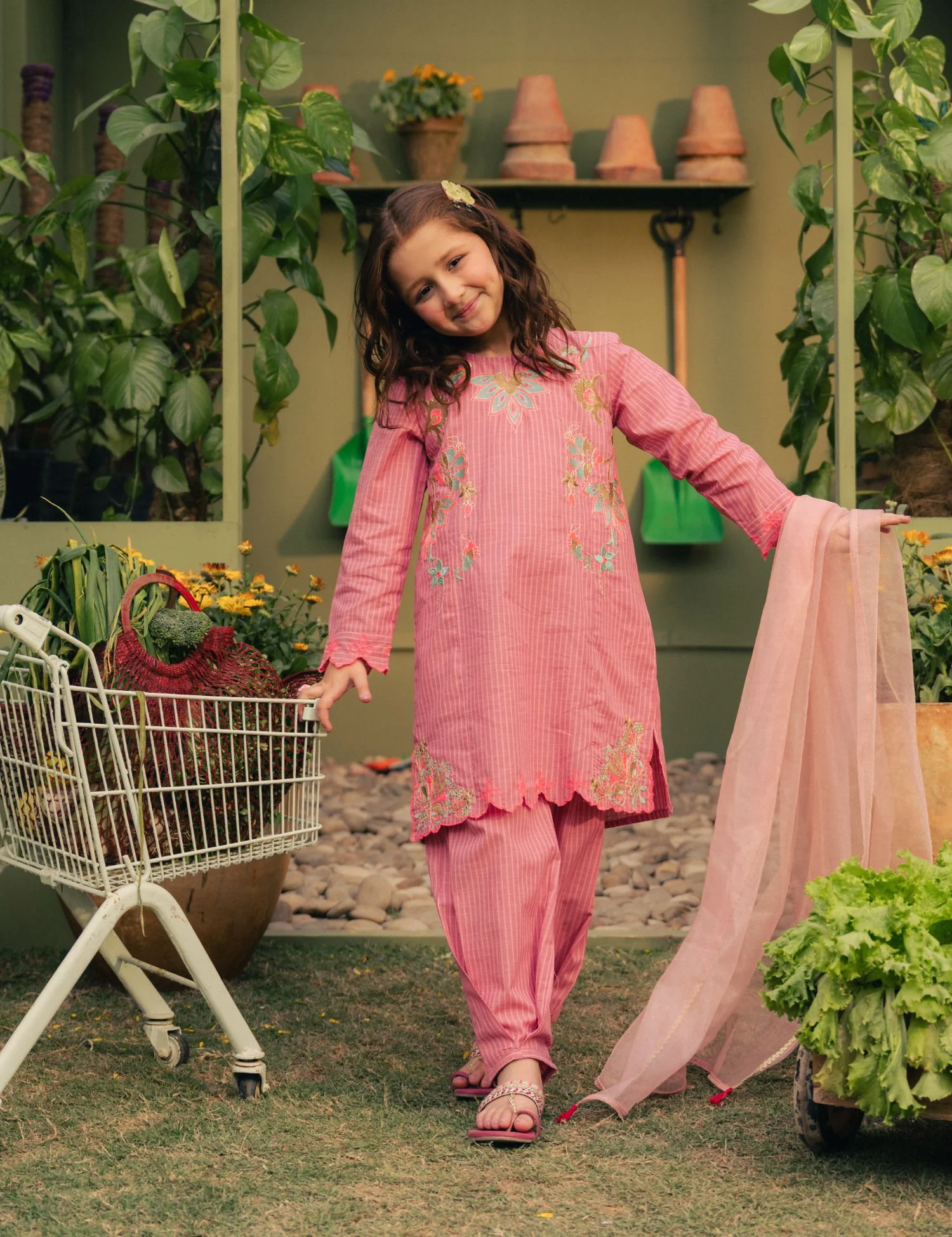 2 PIECE VIBRANT EMBROIDERED SUIT - Image 4