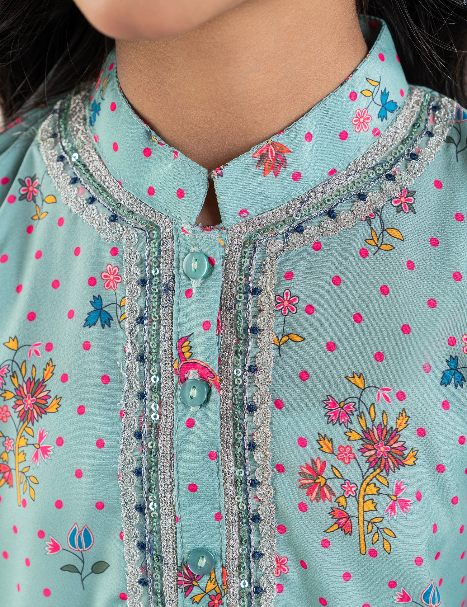 2 PIECE ETHNIC EMBROIDERED SUIT - Image 2