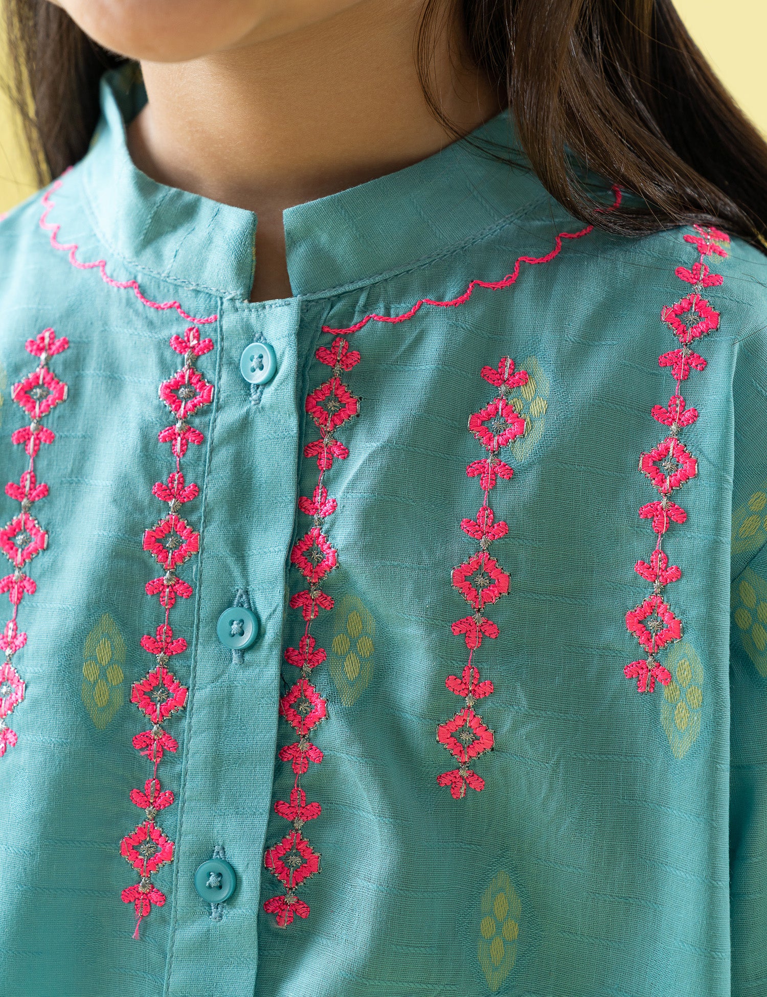 2 PIECE EMBROIDERED PRINTED SUIT - Image 2