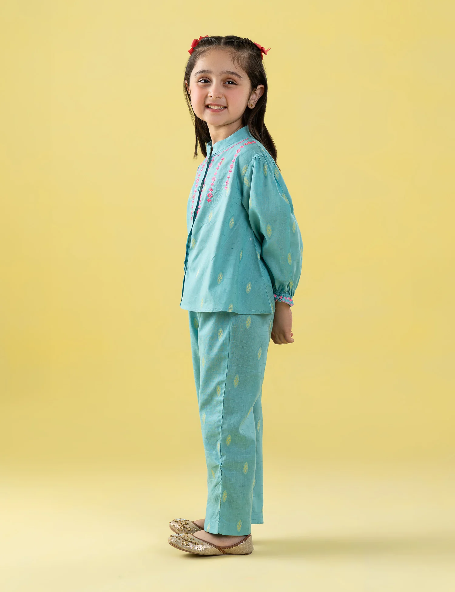 2 PIECE EMBROIDERED PRINTED SUIT - Image 4