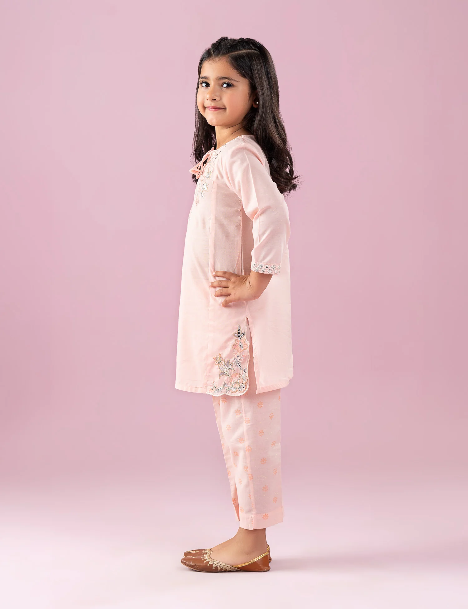 2 PIECE SEQUIN EMBROIDERED SUIT - Image 5