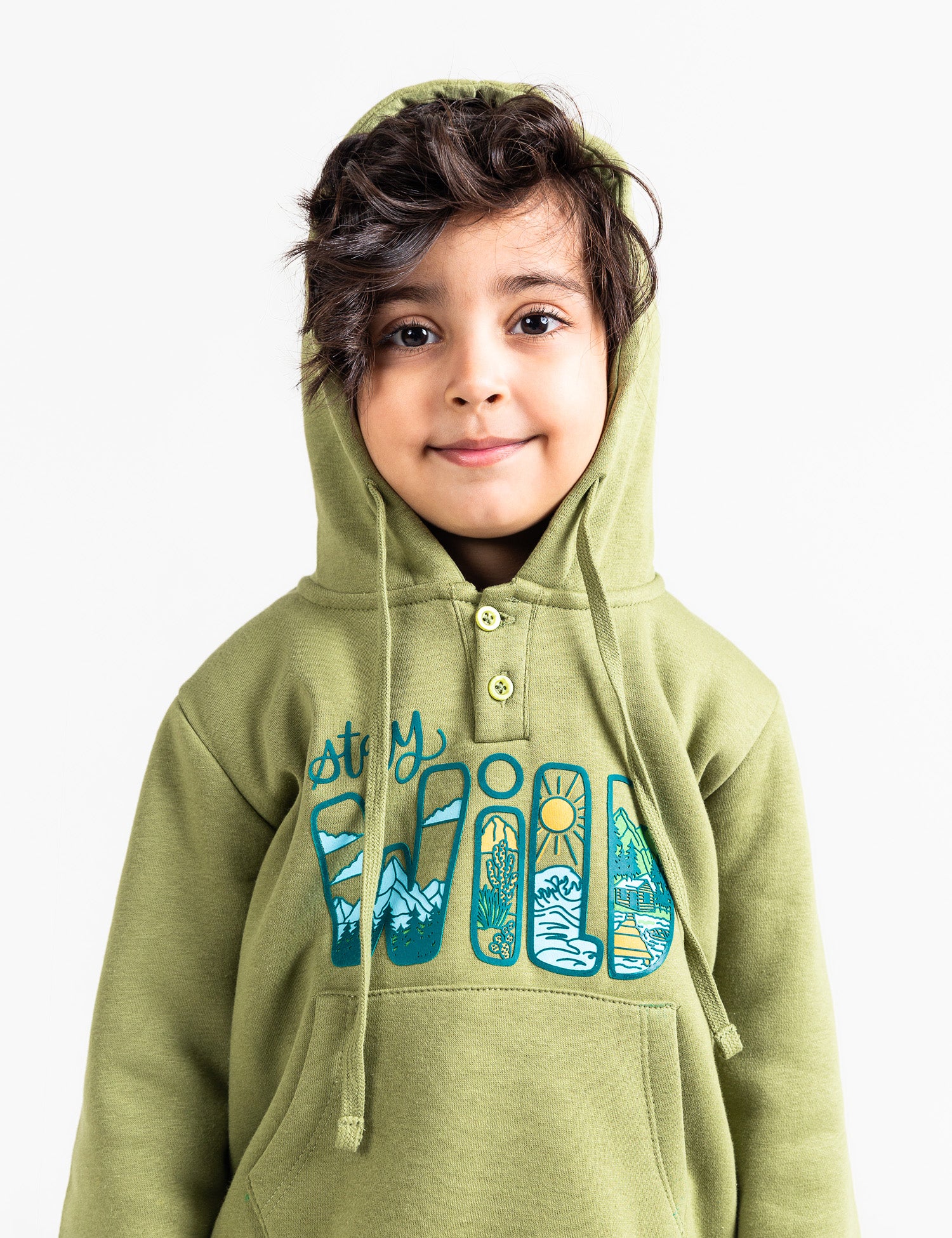 STAY WILD PRINTED HOODIE - Image 2