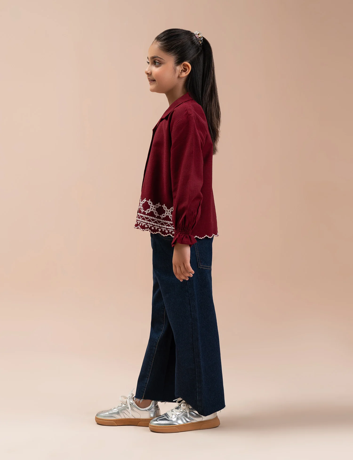 EMBROIDERED BUTTON DOWN TOP - Image 4