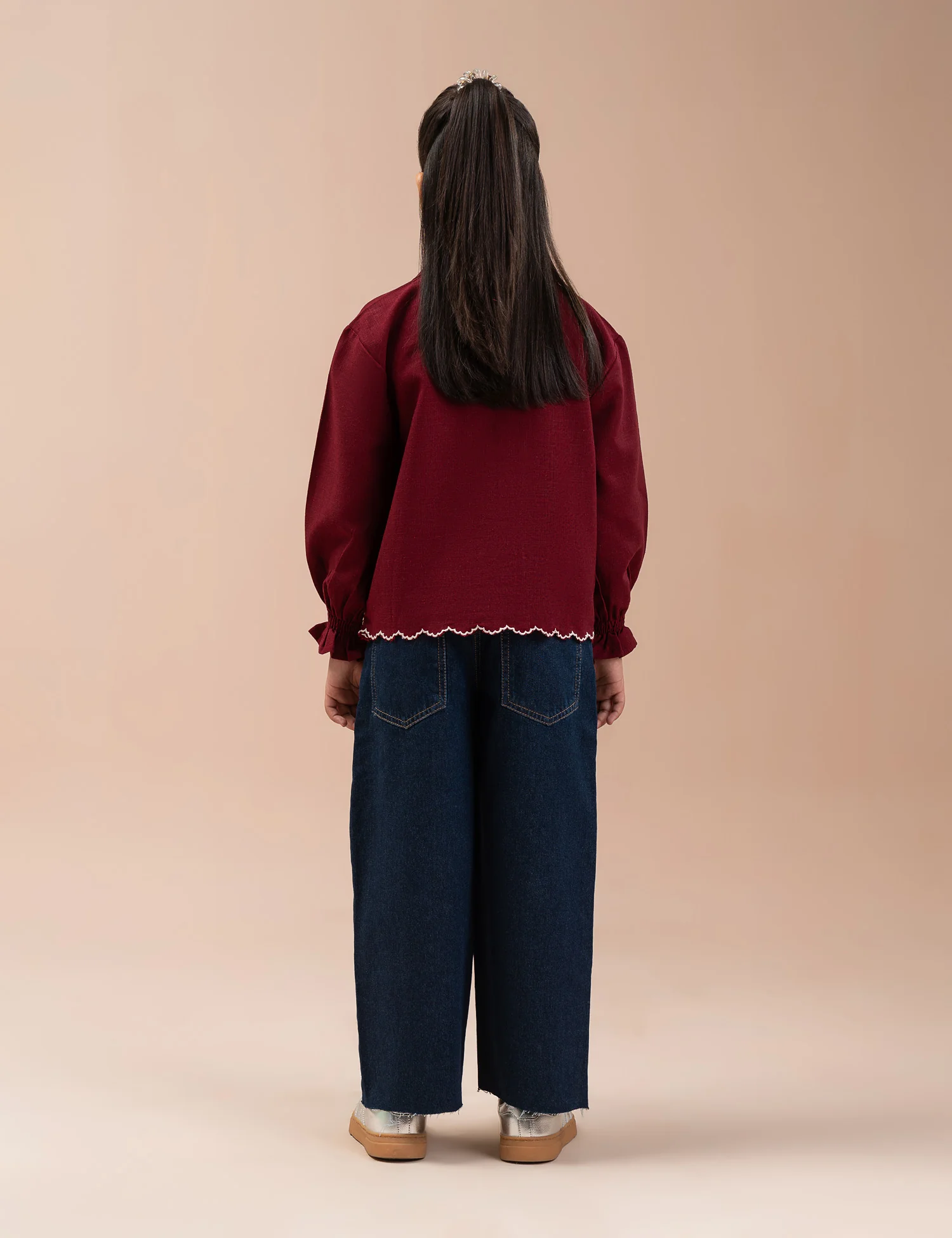EMBROIDERED BUTTON DOWN TOP - Image 5