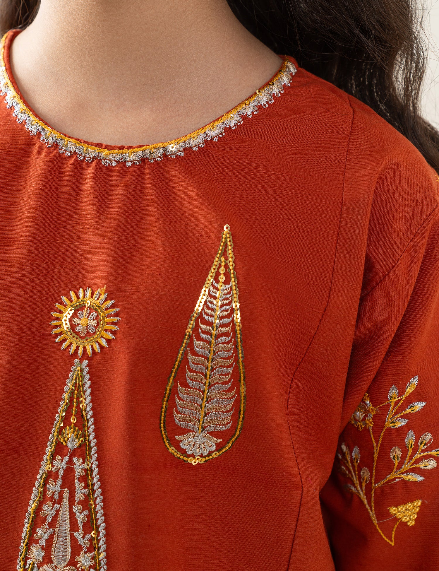 2 PIECE ETHNIC EMBROIDERED SUIT - Image 2