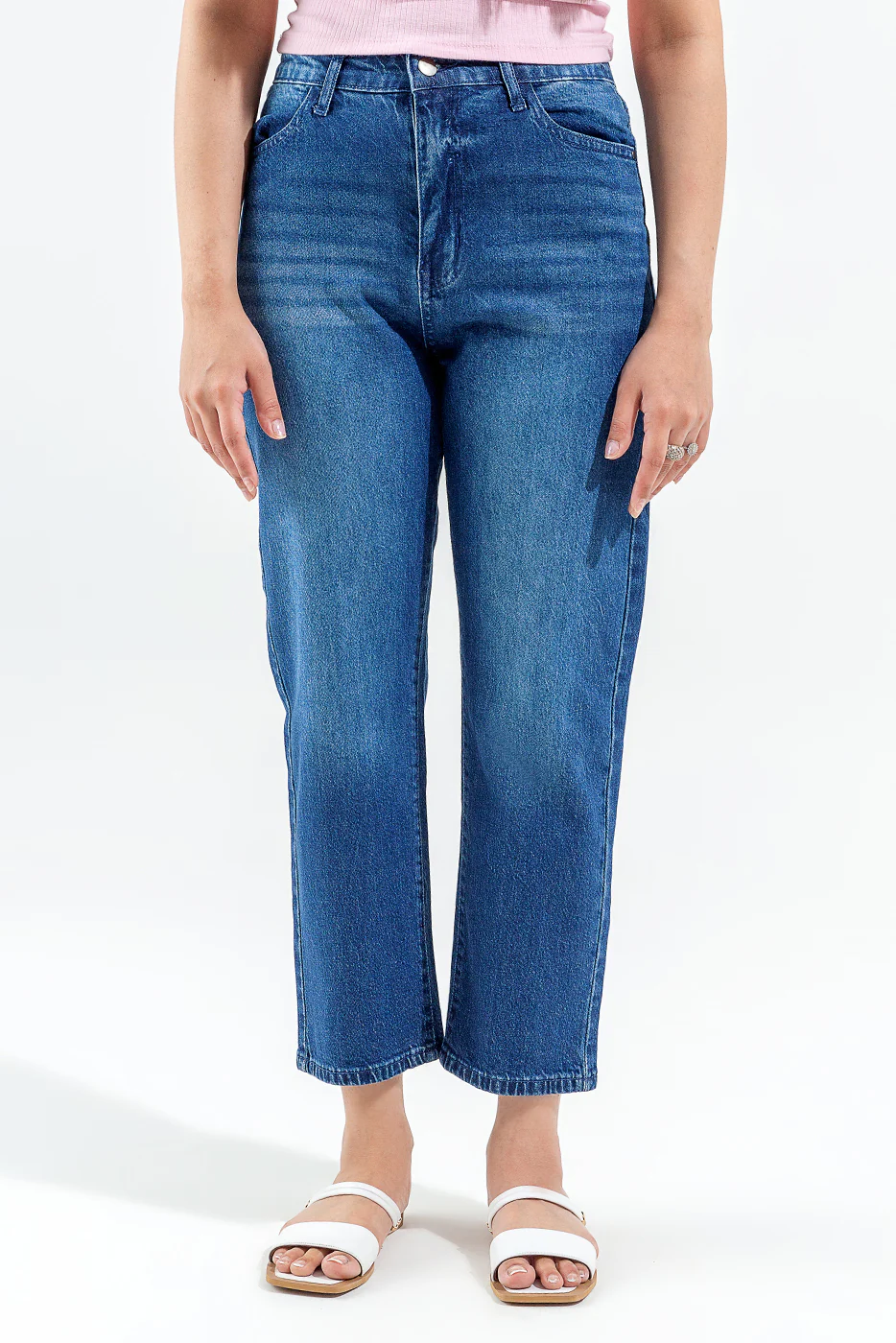 HIGH-RISE STRAIGHT JEANS - Image 3