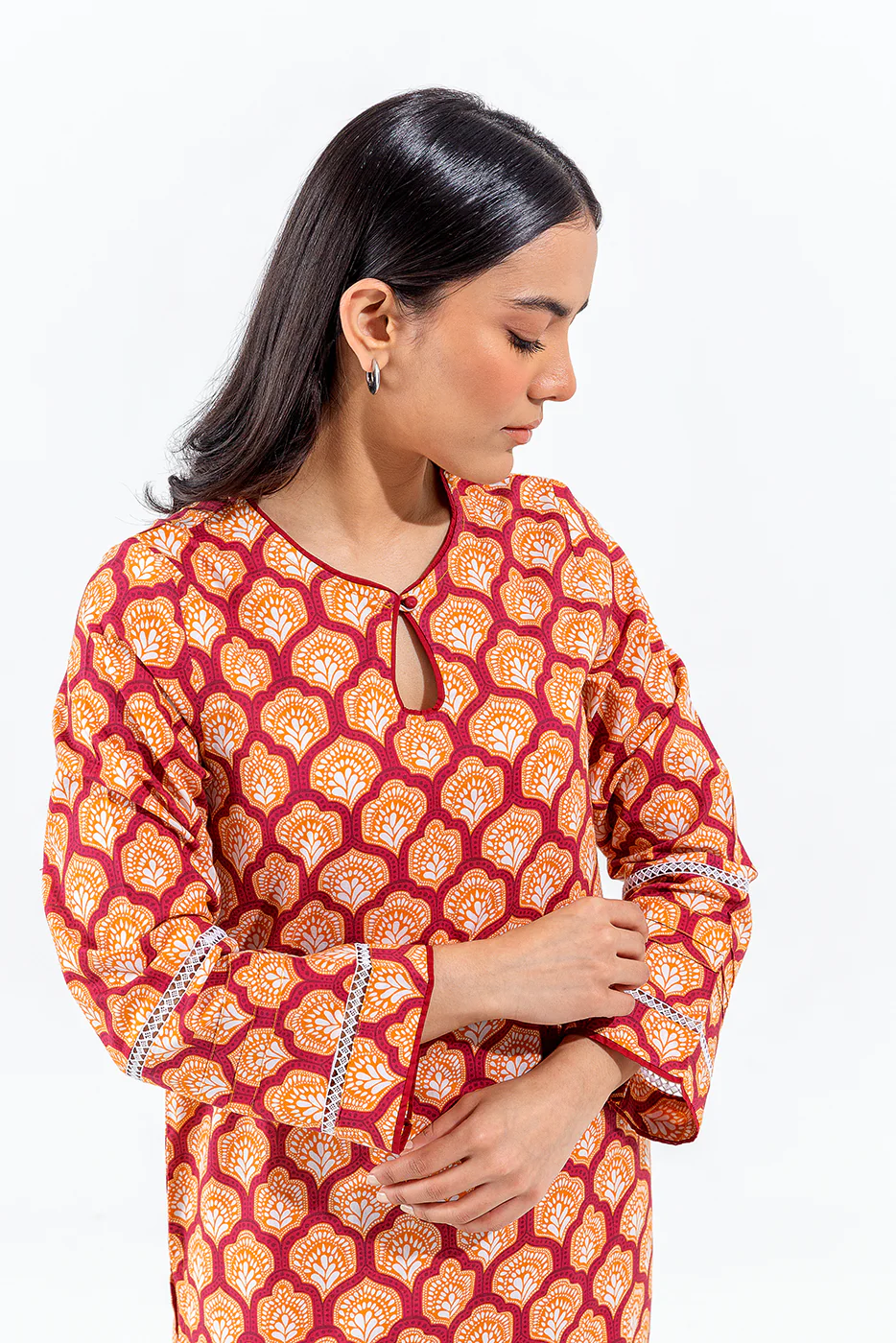 2 PIECE PRINTED LAWN SUIT (PRET) - Image 2