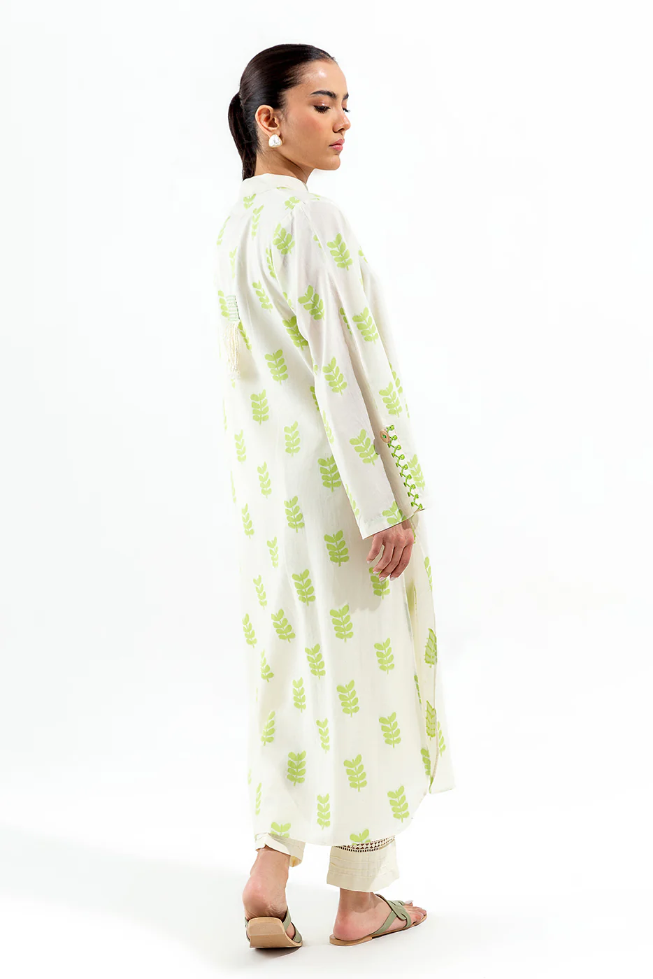 EMBROIDERED JACQUARD SHIRT (PRET) - Image 4