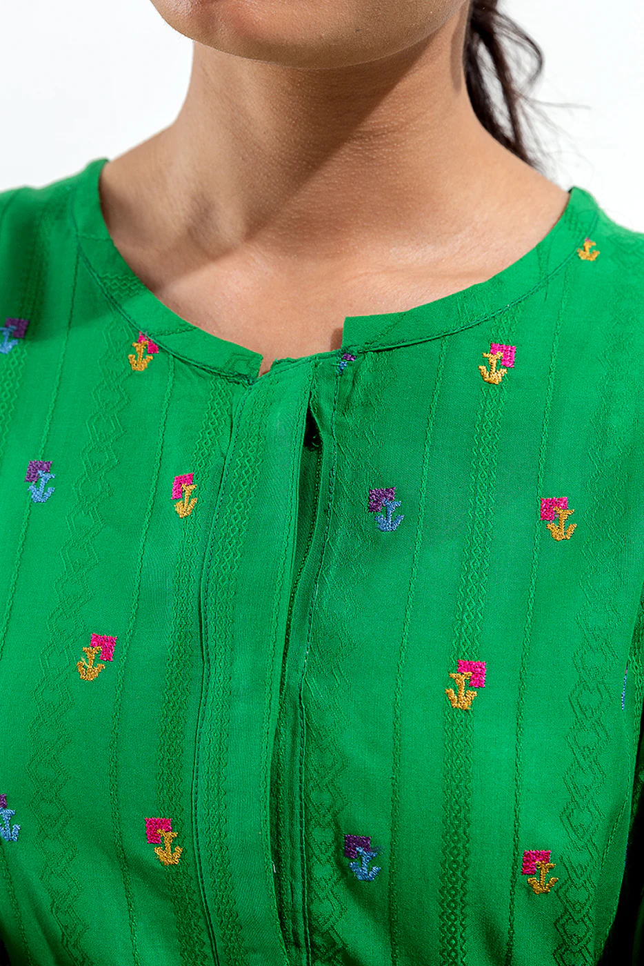 2 PIECE EMBROIDERED BROCIA JACQUARD SUIT (PRET) - Image 4