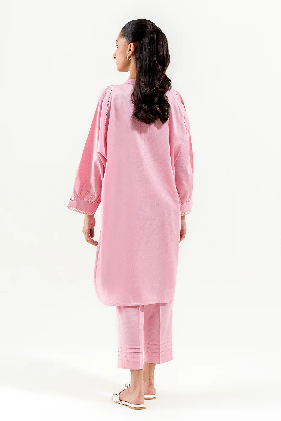 2 PIECE EMBROIDERED JACQUARD SUIT (PRET) - Image 4