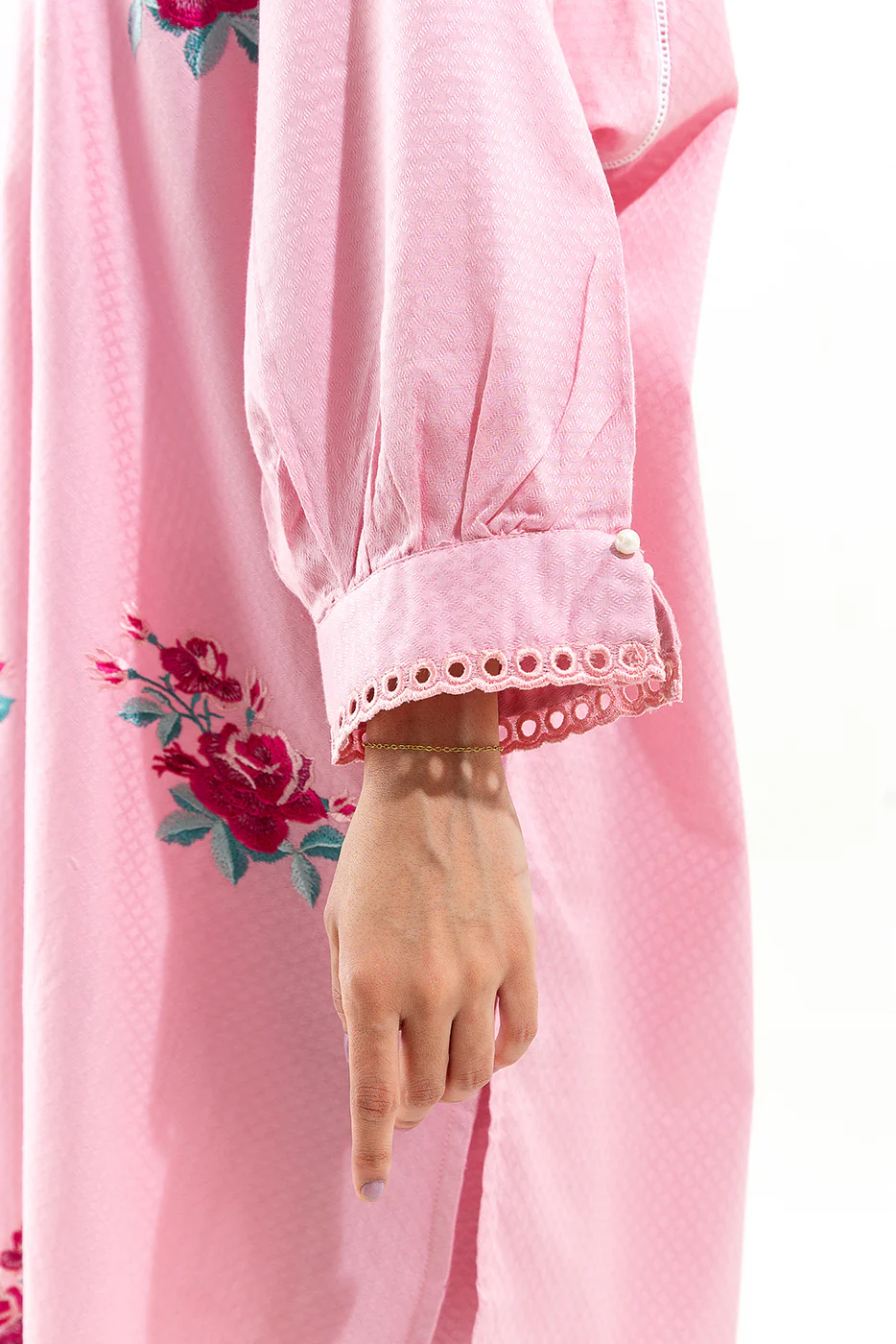 2 PIECE EMBROIDERED JACQUARD SUIT (PRET) - Image 6