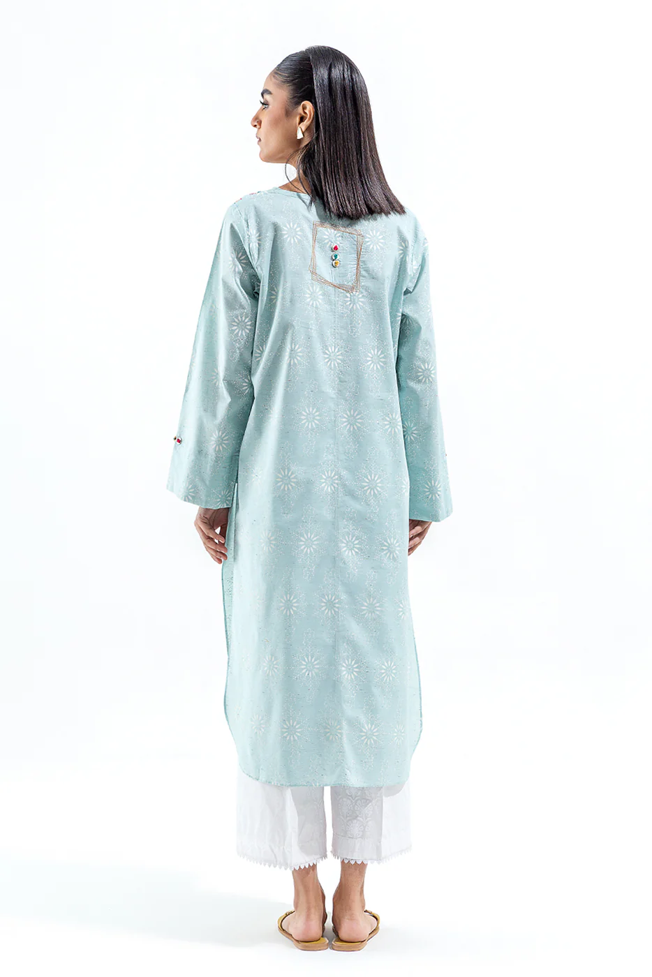 EMBROIDERED MULTI NEPS SHIRT (PRET) - Image 3