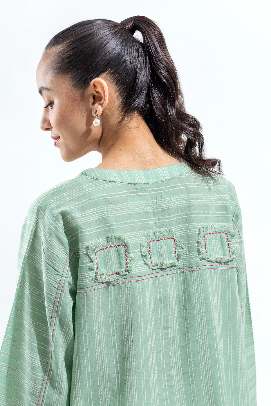 BASIC JACQUARD DOBBY SHIRT (PRET) - Image 2