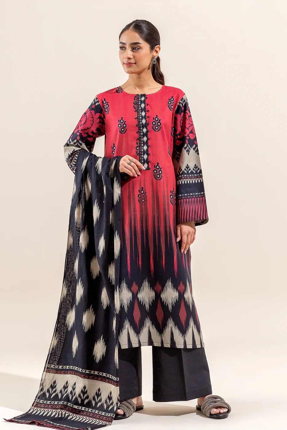 3 PIECE PRINTED LAWN SUIT (UNSTITCHED) - Image 6