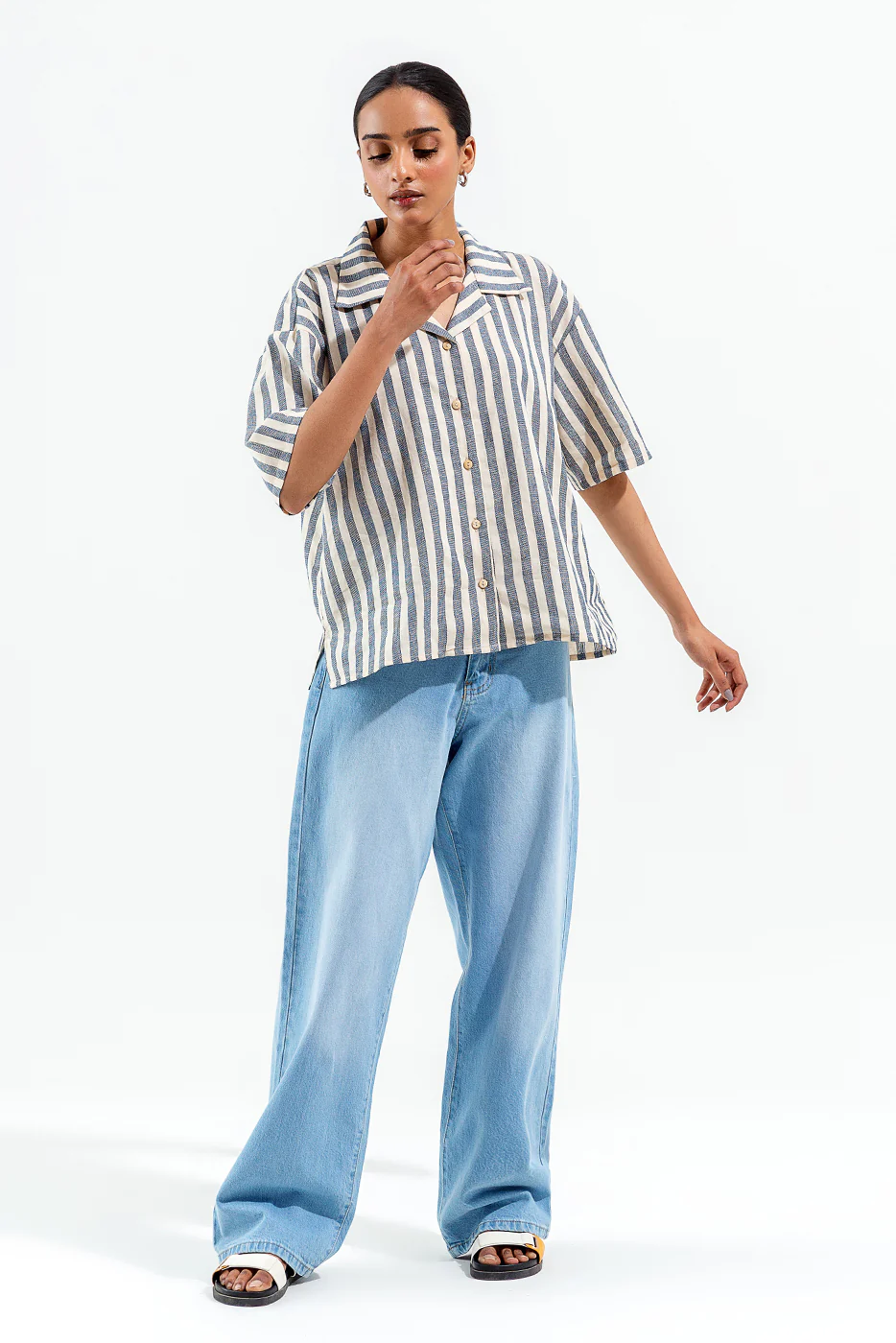 STRIPED BOXY SHIRT - Image 2