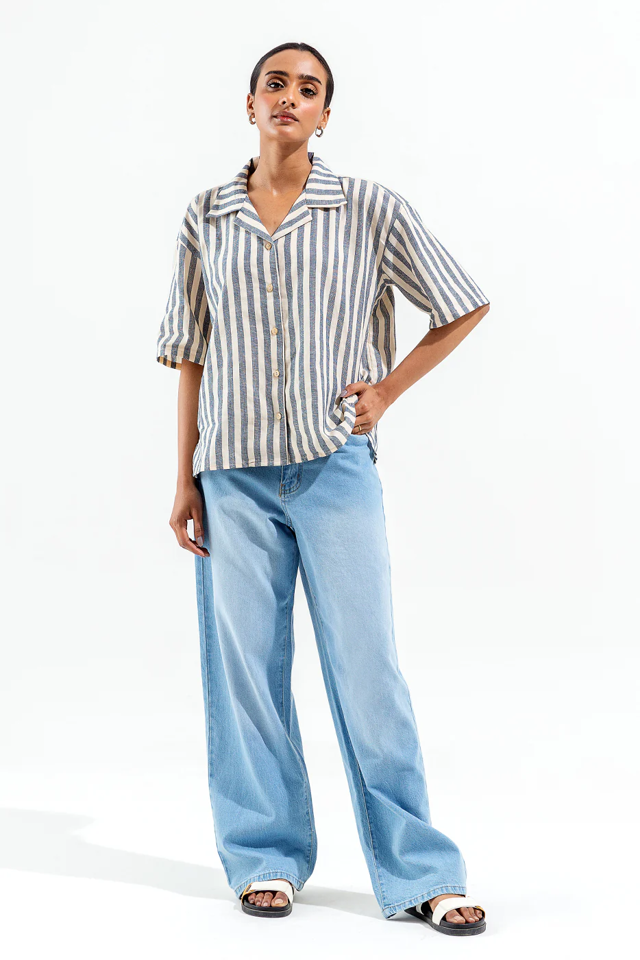 STRIPED BOXY SHIRT - Image 3