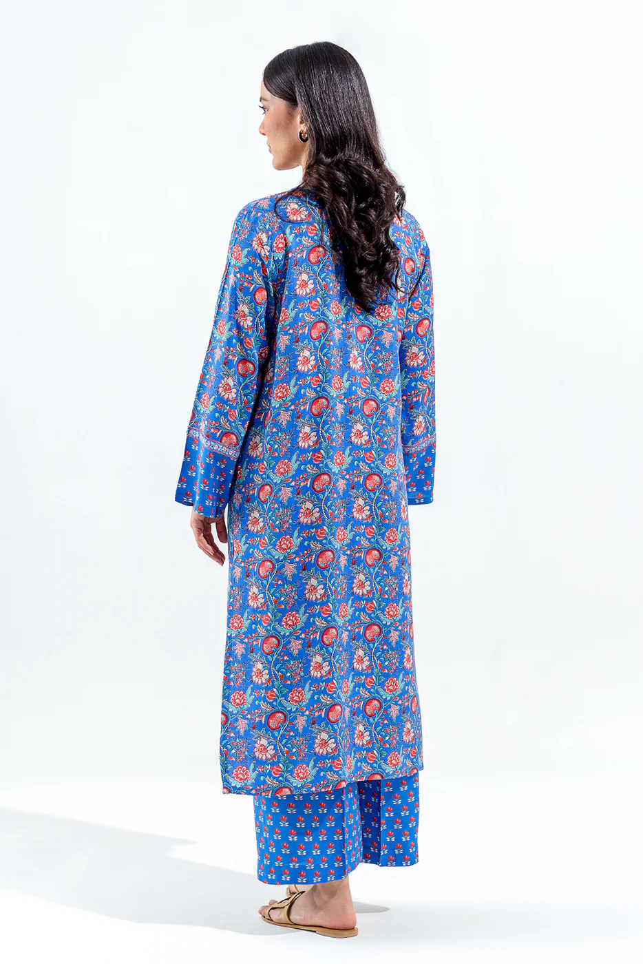 2 PIECE PRINTED VISCOSE SUIT (PRET) - Image 4