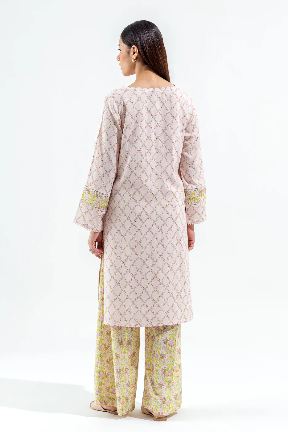 2 PIECE PRINTED VISCOSE SUIT (PRET) - Image 3