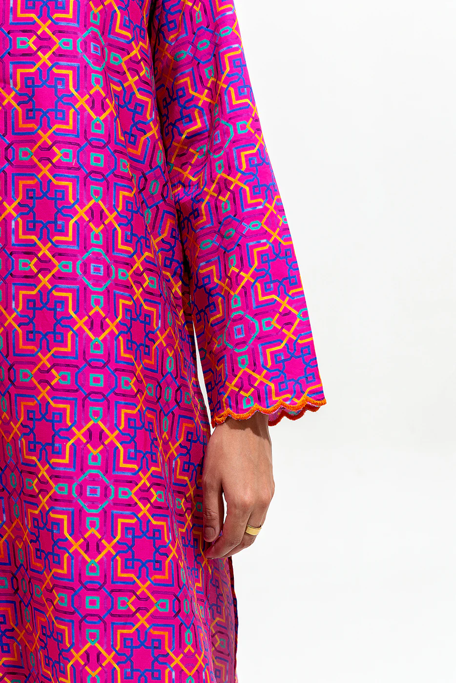 2 PIECE PRINTED PREMIUM LAWN SUIT (PRET) - Image 5