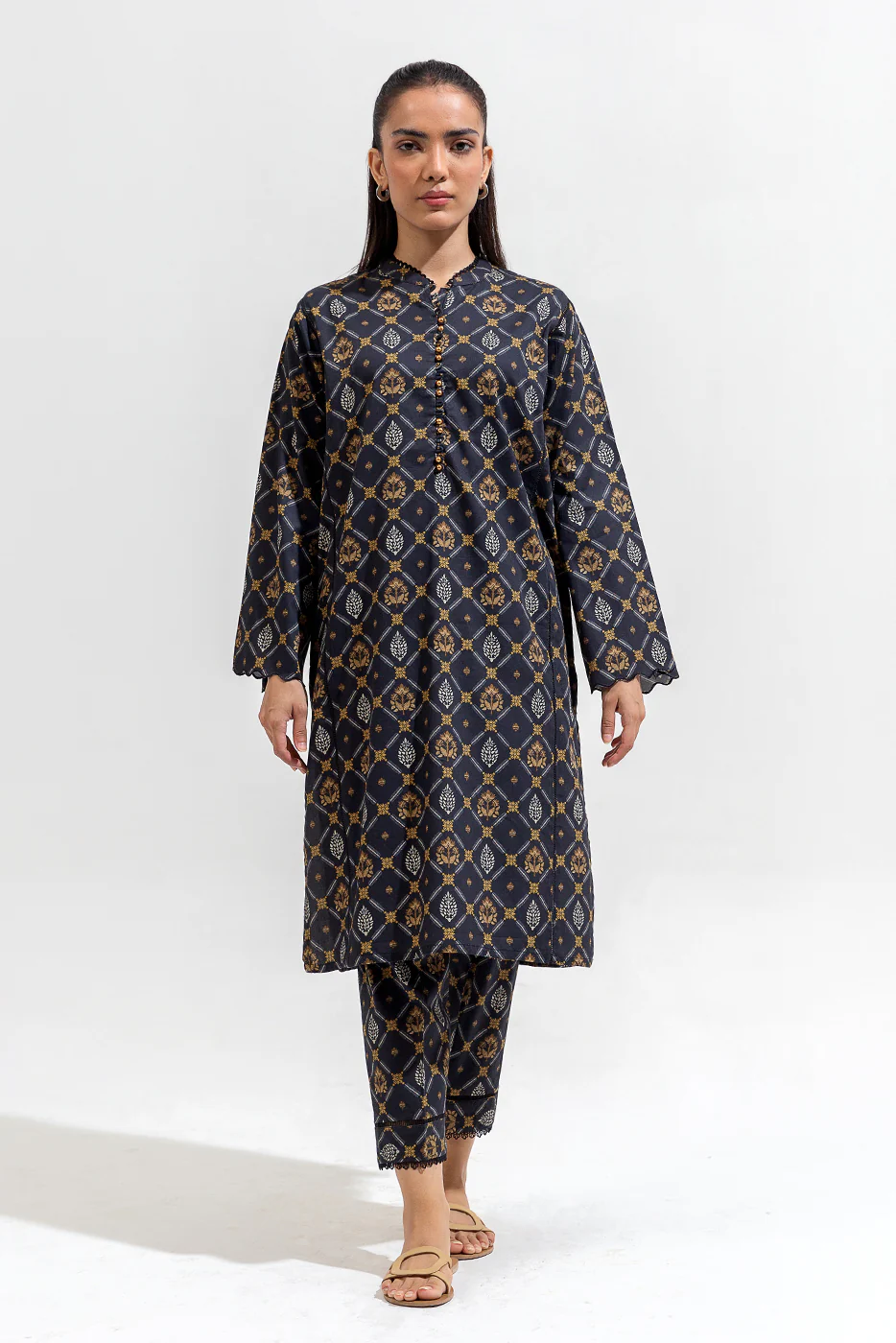 2 PIECE PRINTED PREMIUM LAWN SUIT (PRET) - Image 2