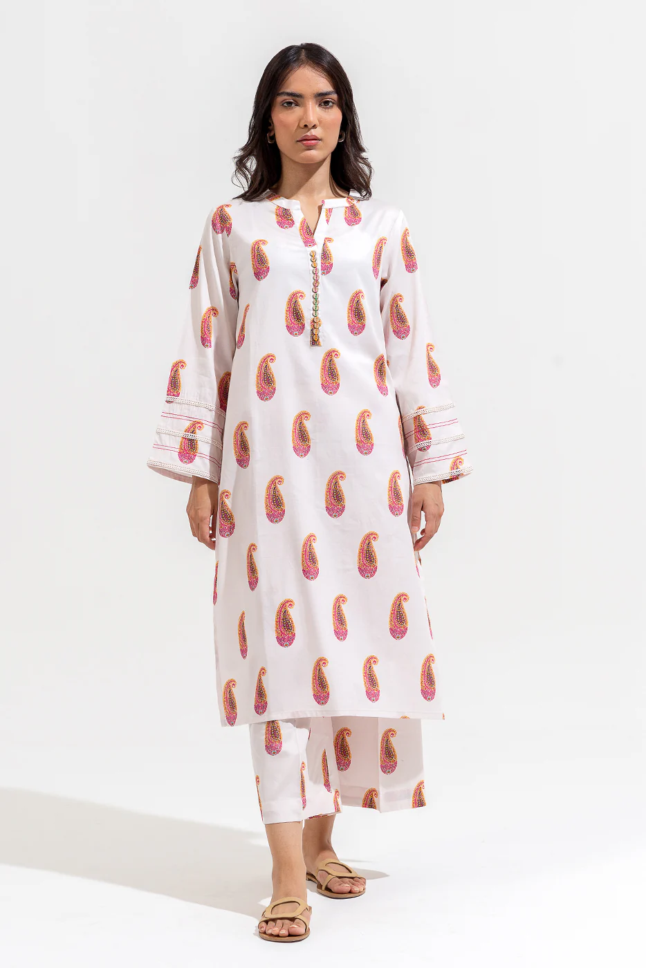 2 PIECE PRINTED PREMIUM LAWN SUIT (PRET) - Image 2