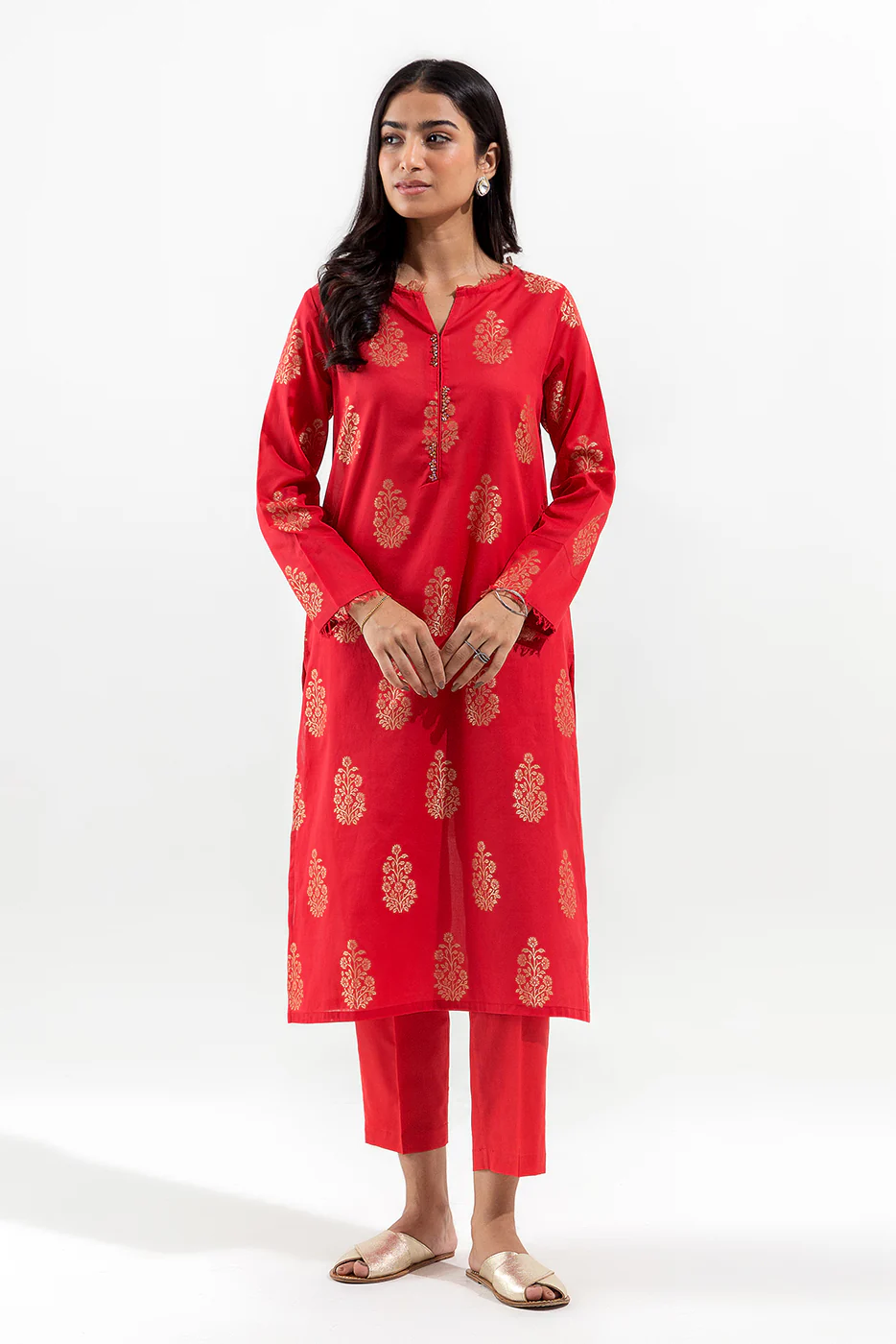 2 PIECE BASIC JACQUARD SUIT (LUXURY-PRET) - Image 2