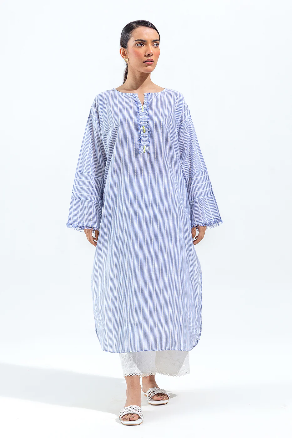 BASIC YARN DYED SHIRT (PRET) - Image 2