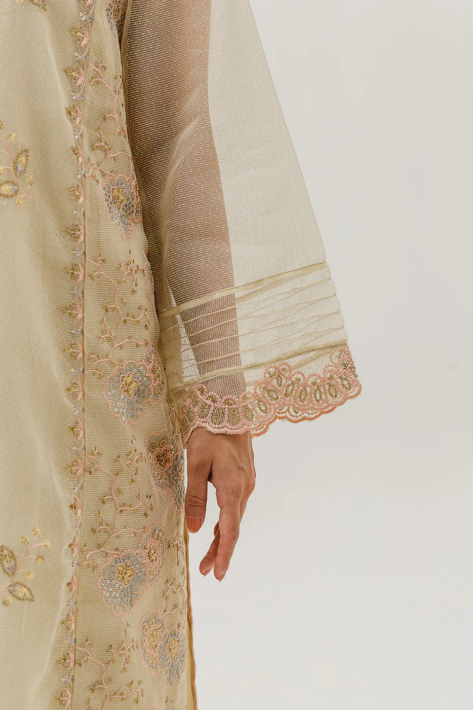 2 PIECE EMBROIDERED KARANDI SUIT (LUXURY-PRET) - Image 6