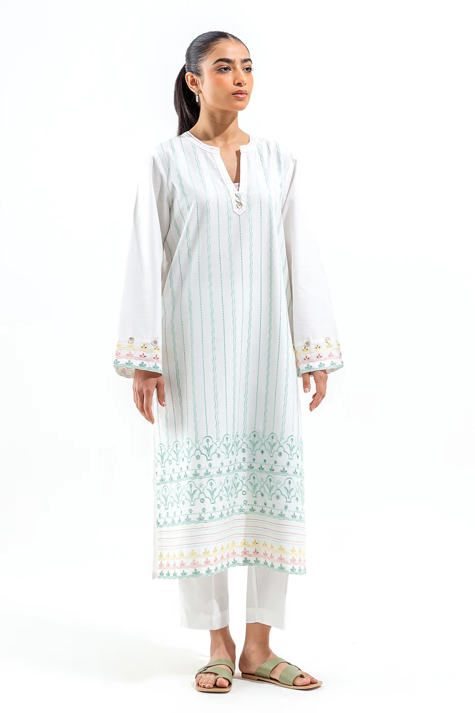 EMBROIDERED LAWN SHIRT (PRET) - Image 2