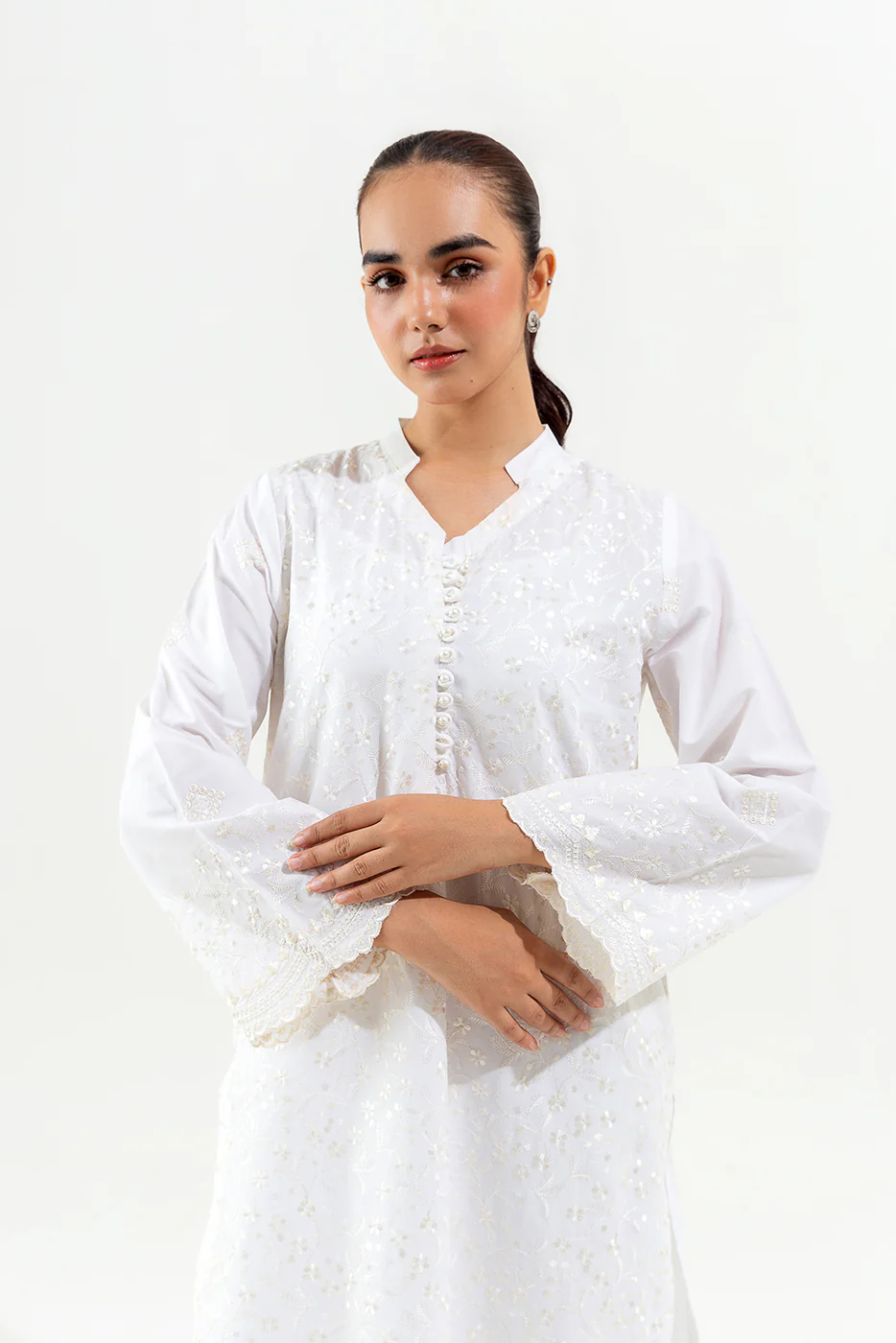 EMBROIDERED LAWN SHIRT (PRET)
