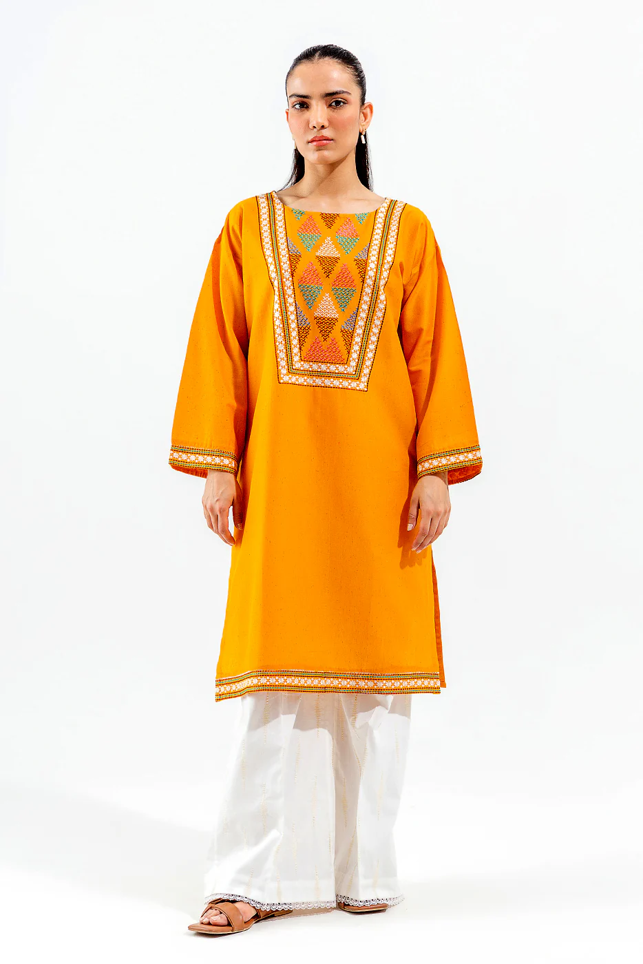 EMBROIDERED MULTI NEPS SHIRT (PRET) - Image 2