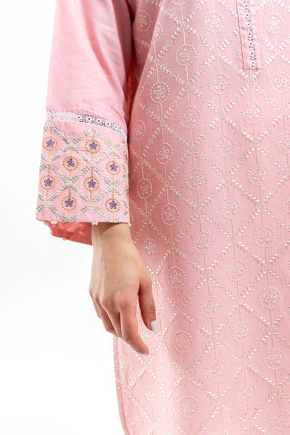 EMBROIDERED MULTI NEPS SHIRT (PRET) - Image 2