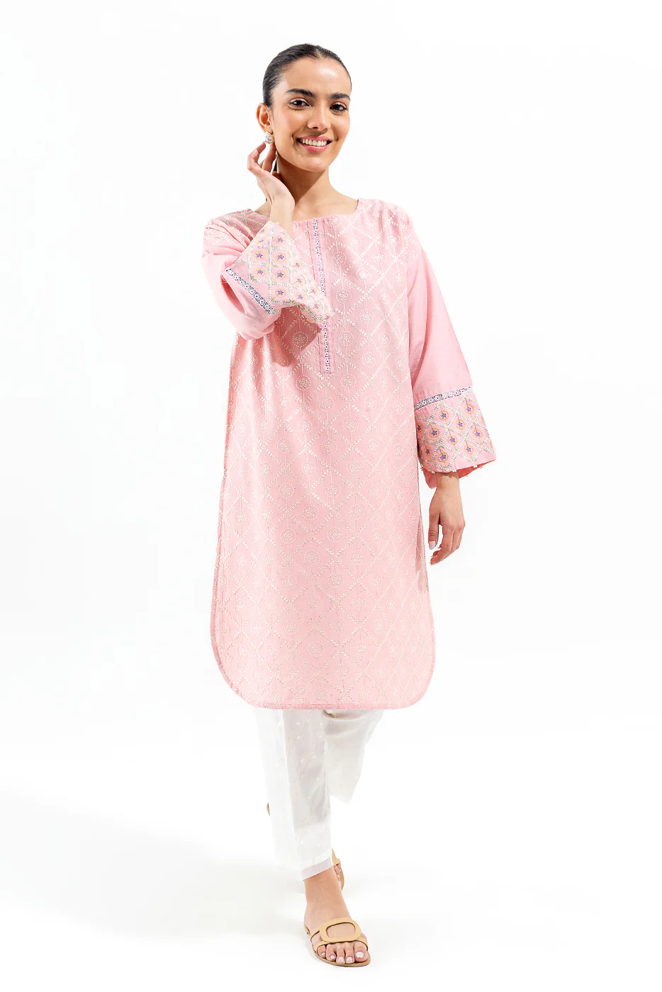 EMBROIDERED MULTI NEPS SHIRT (PRET) - Image 3