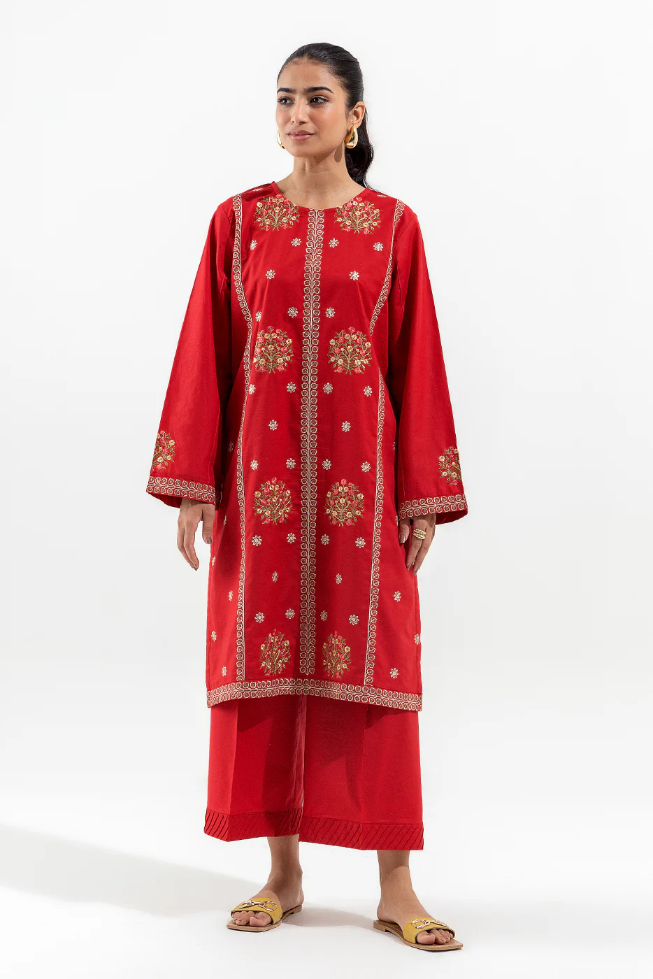 2 PIECE EMBROIDERED MULTI NAPS SUIT (PRET) - Image 2