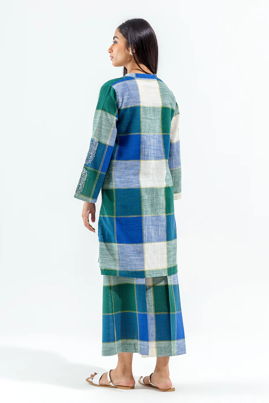 2 PIECE BASIC YARN DYED SUIT (PRET) - Image 3