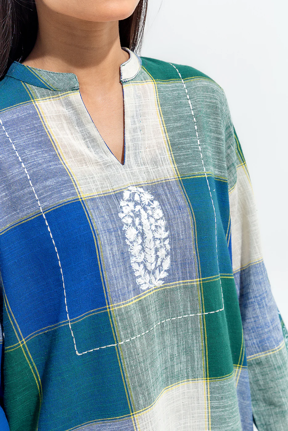 2 PIECE BASIC YARN DYED SUIT (PRET) - Image 4