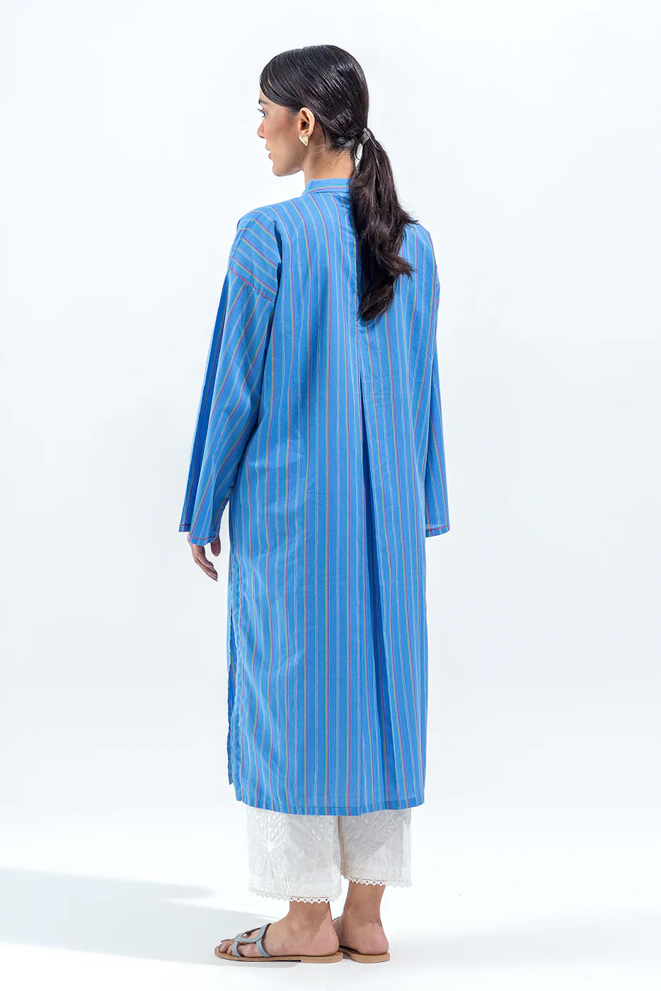 BASIC YARN DYED SHIRT (PRET) - Image 4