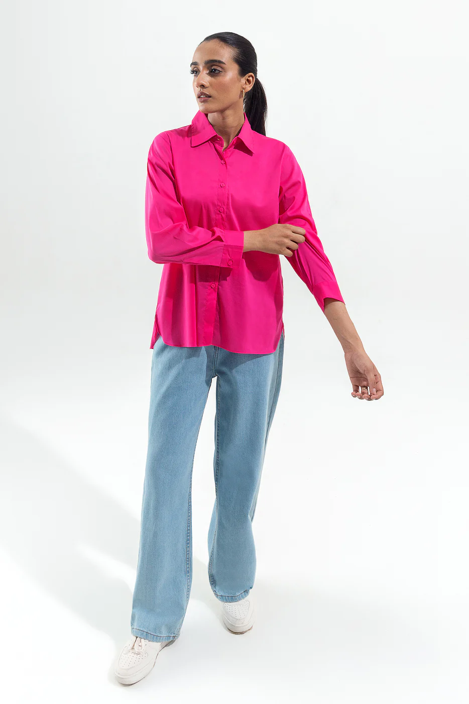 PINK BUTTON-THROUGH SHIRT - Image 2
