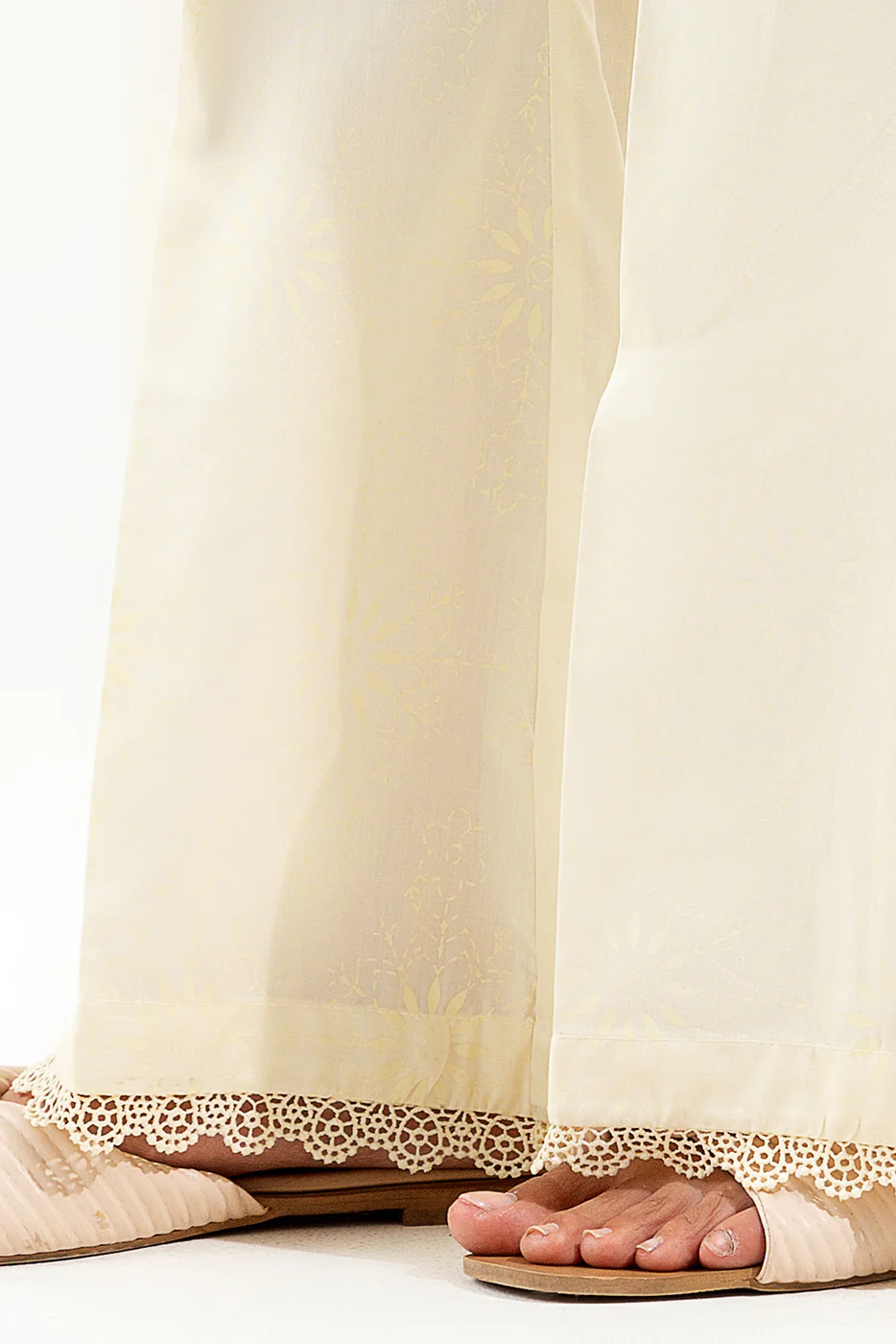 EMBROIDERED STRAIGHT PANTS - Image 4