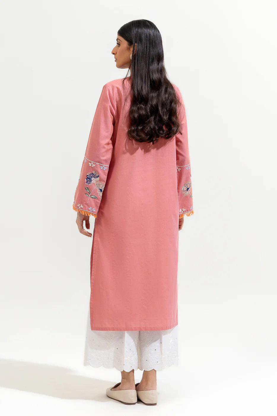 EMBROIDERED CHAMBRAY SHIRT (PRET) - Image 3