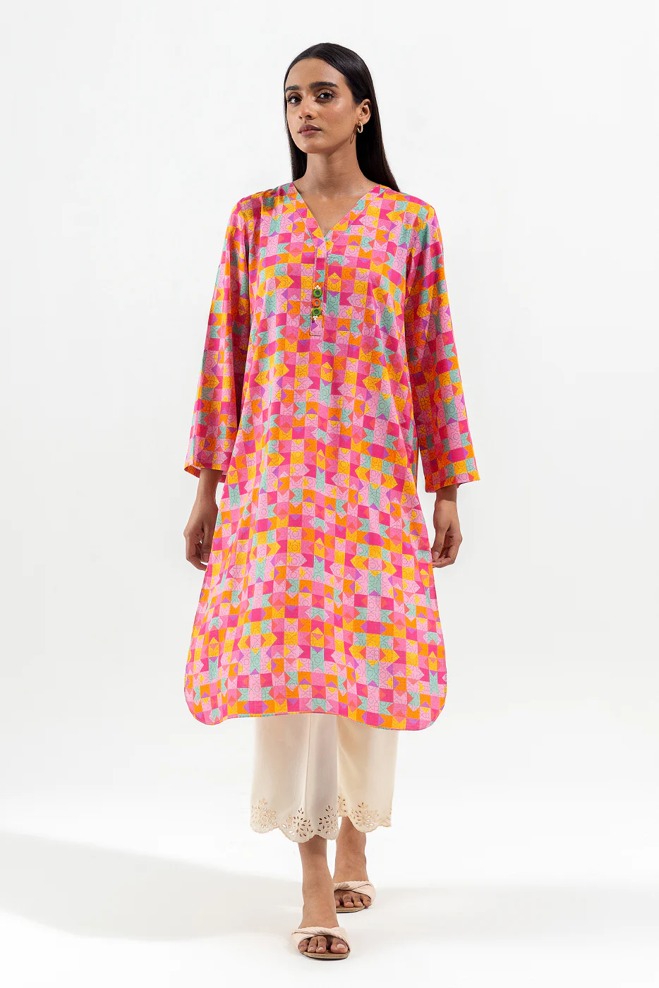 PRINTED VISCOSE SHIRT (PRET) - Image 2