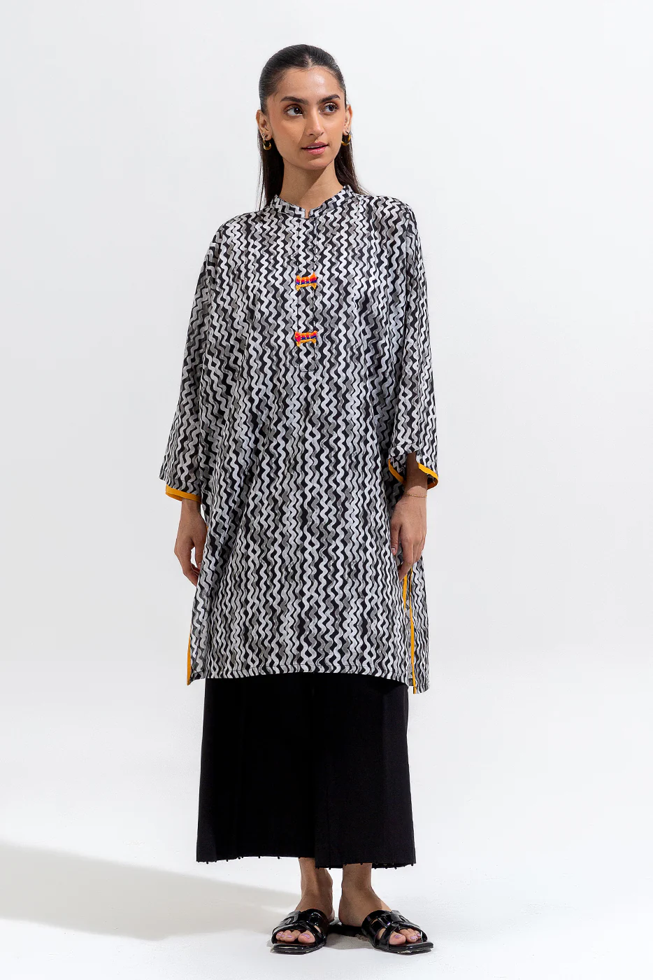 PRINTED LAWN SHIRT (PRET) - Image 2