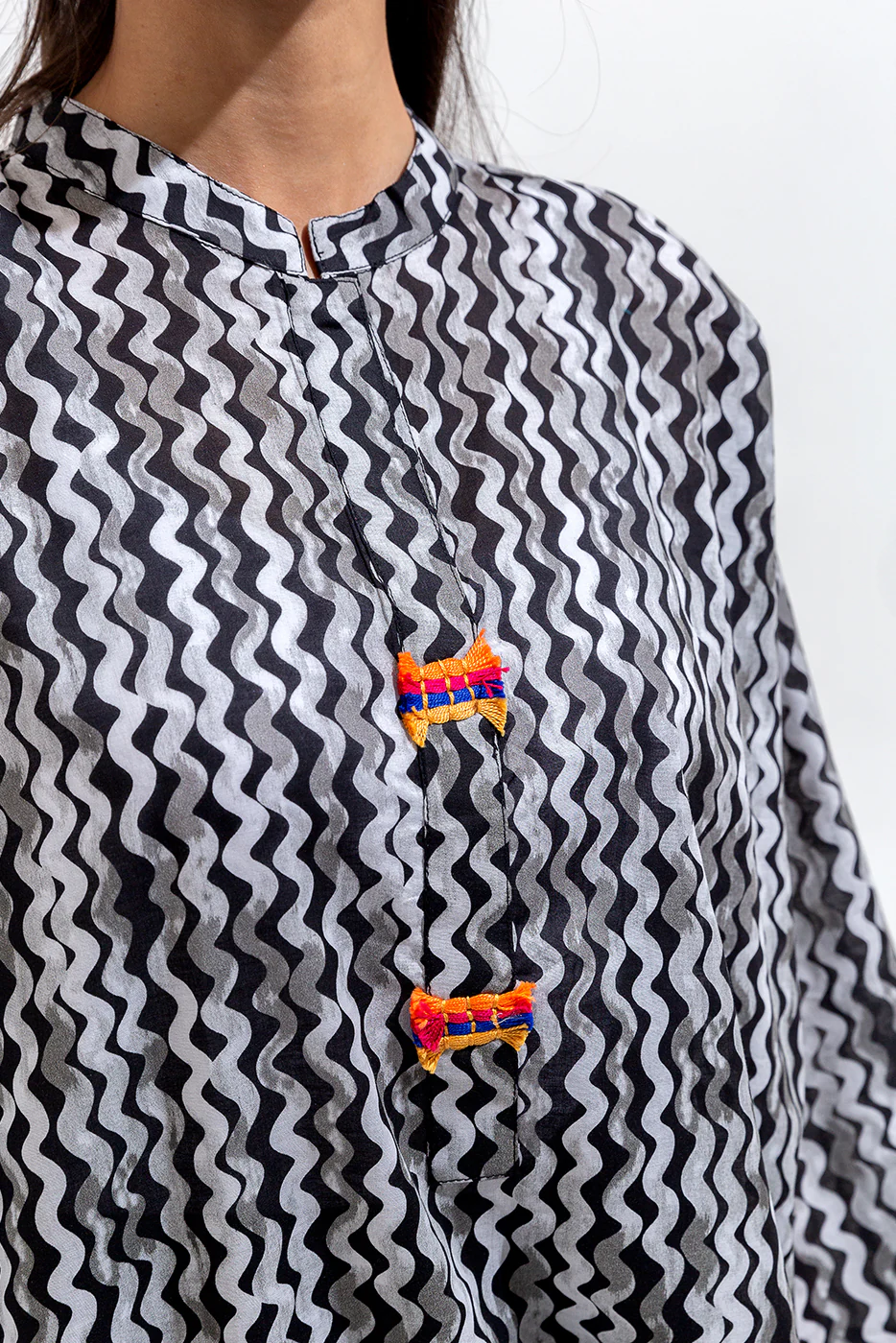 PRINTED LAWN SHIRT (PRET) - Image 4