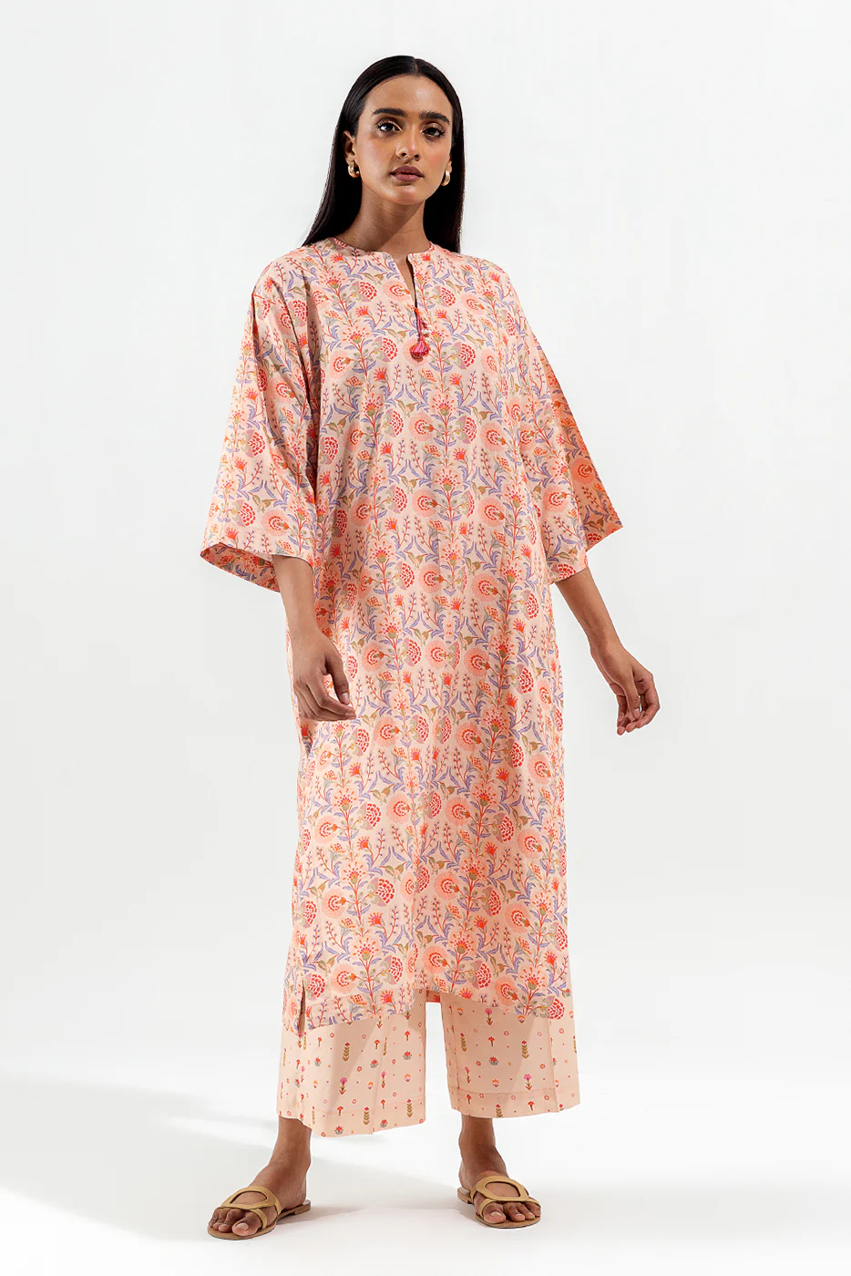 2 PIECE PRINTED VISCOSE SUIT (PRET) - Image 3