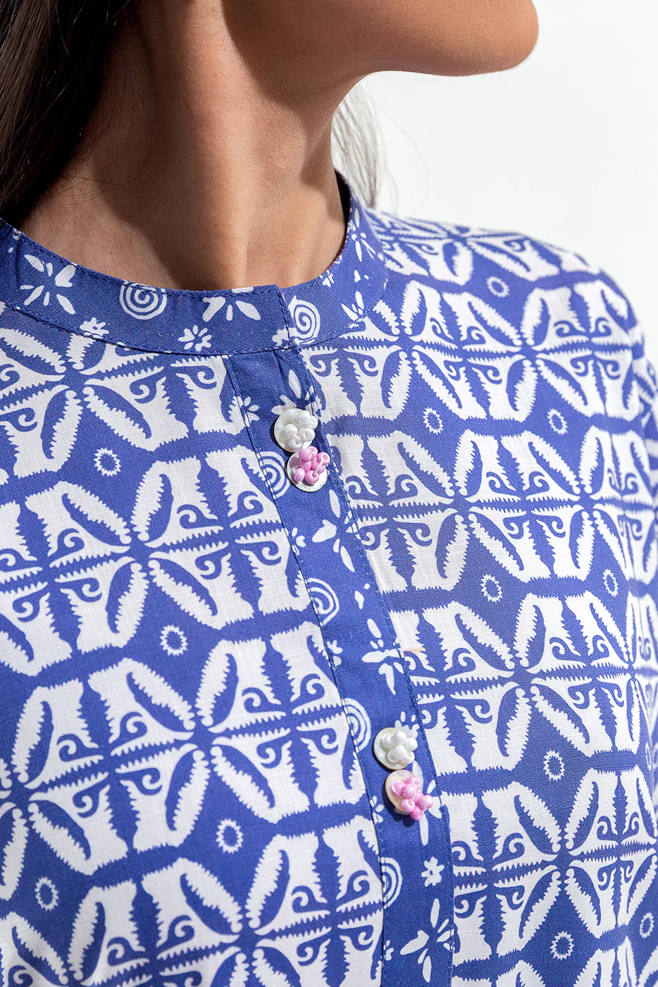 2 PIECE PRINTED VISCOSE SUIT (PRET) - Image 4
