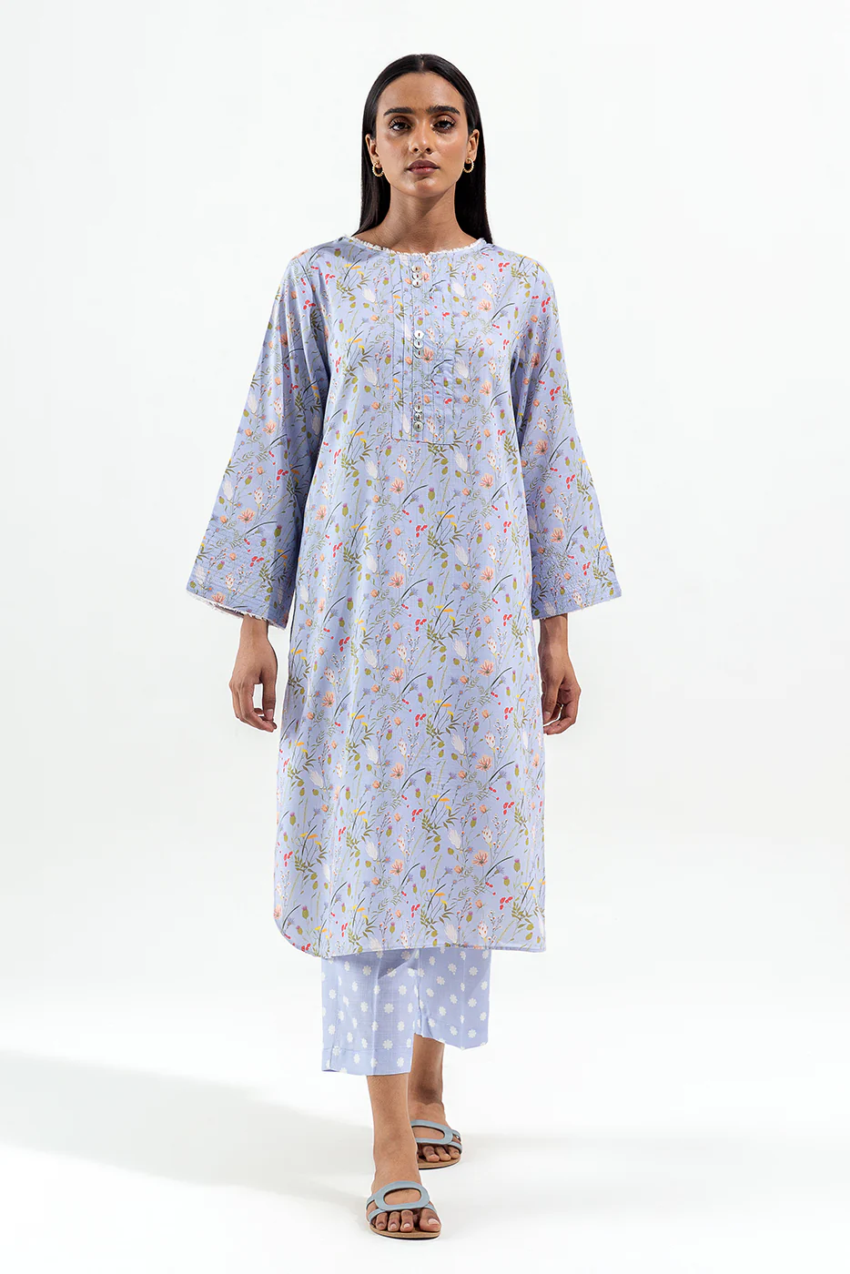 2 PIECE PRINTED VISCOSE SUIT (PRET) - Image 2