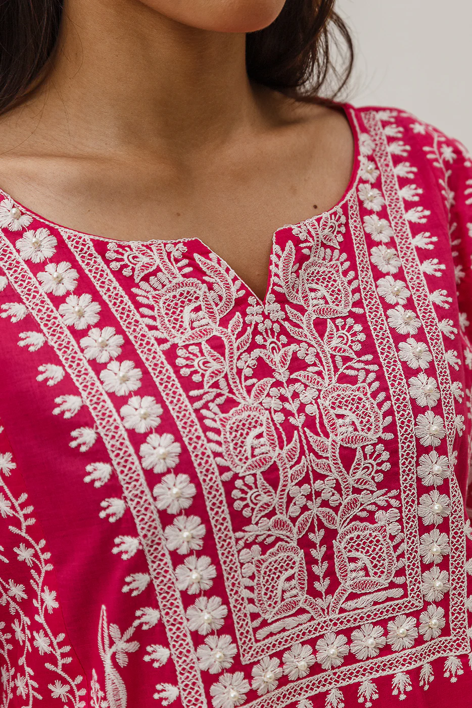 2 PIECE EMBROIDERED LAWN SUIT (PRET) - Image 4