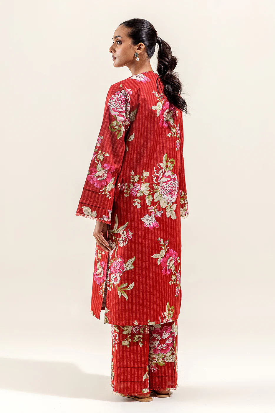 2 PIECE PRINTED SUIT-CARMINE GRACE (UNSTITCHED) - Image 4