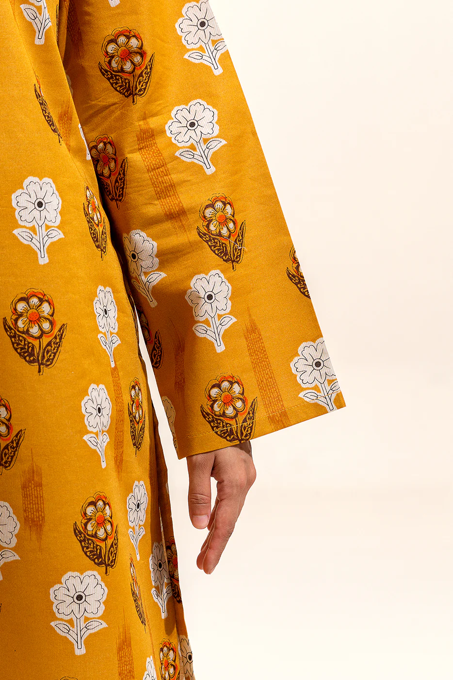 2 PIECE PRINTED LAWN SUIT-DANDELION WEFT (UNSTITCHED) - Image 5