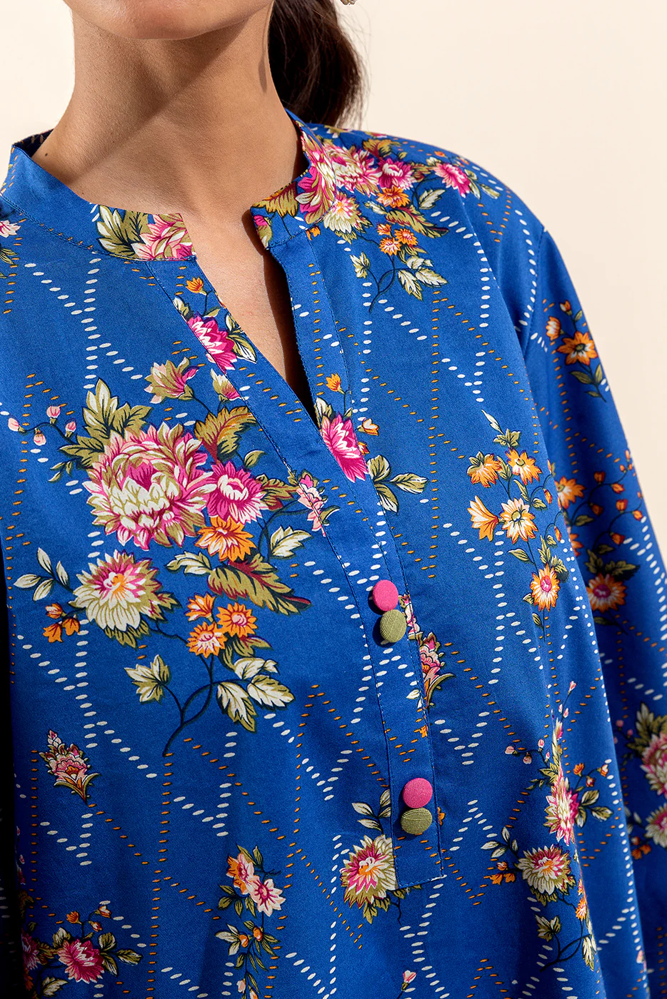 3 PIECE PRINTED LAWN SUIT-MOONLIGHT BLOSSOM (UNSTITCHED) - Image 5